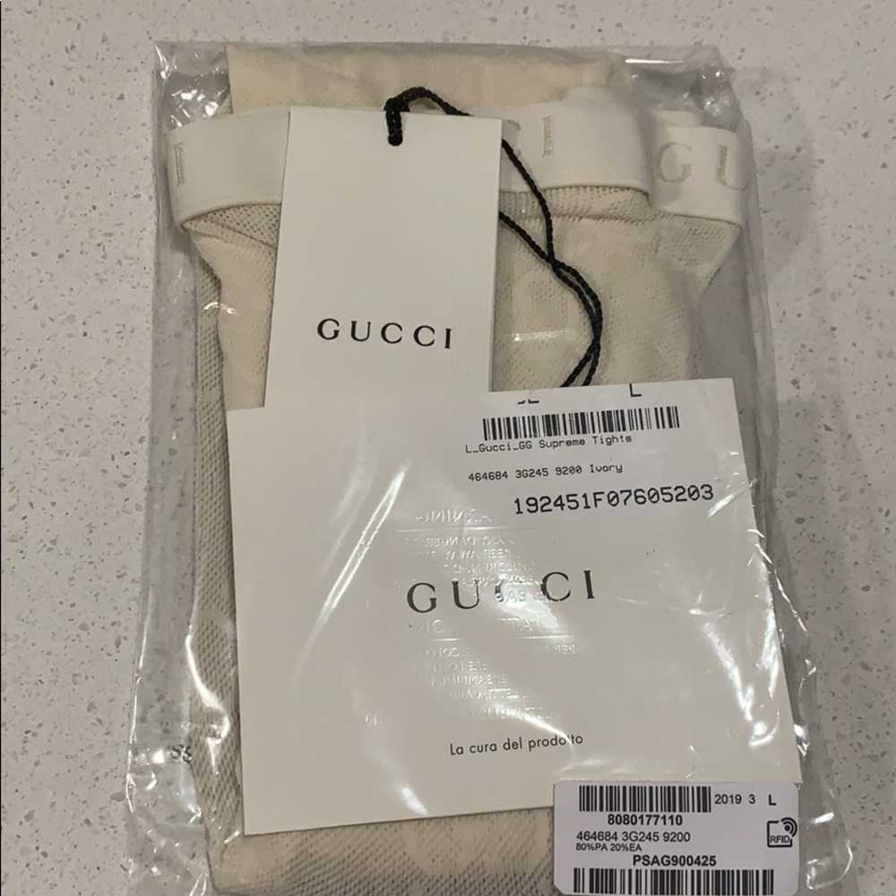 Gucci GG Monogram Tights size large - Picture 5 of 5